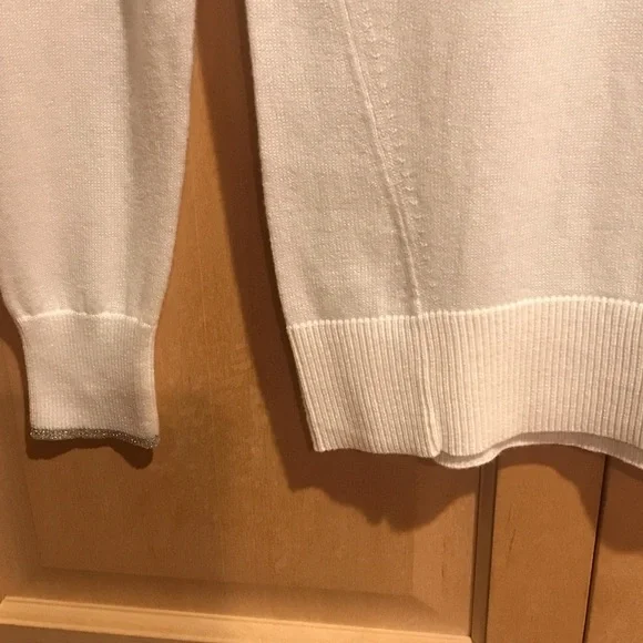 New XS Banana Republic Cream Crew Neck Sweater - Picture 5 of 8